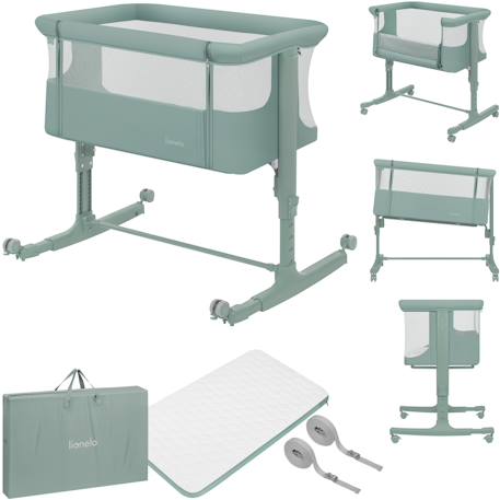 Lit cododo berceau 3en1 Aurora avec matelas et sac Beige cappuccino+Beige taupe+Green sage+Grey concrete+Grey monument 13 - vertbaudet enfant 