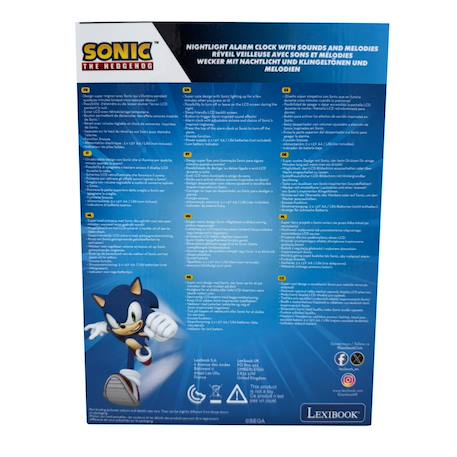 Réveil avec veilleuse sonic 3d BLEU 4 - vertbaudet enfant 