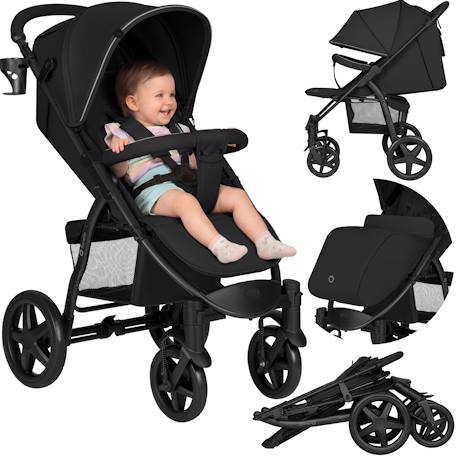 Poussette tout-terrain annet plus avec grandes roues, amortisseurs et accessoires Beige sand+Black carbon+Brown chocolate+Green forest+Stone caramel 7 - vertbaudet enfant 