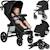 Poussette tout-terrain annet plus avec grandes roues, amortisseurs et accessoires Beige sand+Black carbon+Brown chocolate+Green forest+Stone caramel 7 - vertbaudet enfant 