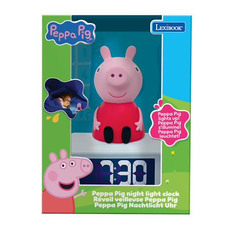 Réveil avec veilleuse peppa pig en 3d ROSE 3 - vertbaudet enfant 