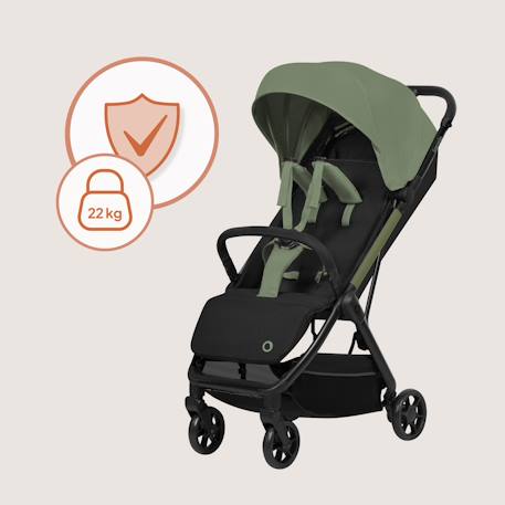 Poussette ultra-compacte julie air légère et pliable, compatible avion Beige sand+Black onyx+Green sage+Grey stone 13 - vertbaudet enfant 