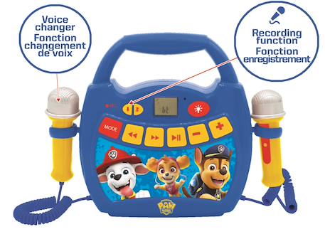 Enceinte bluetooth la pat’ patrouille avec micros BLEU 4 - vertbaudet enfant 
