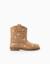 Bottes en suédine avec fleurs brodées Marrón 1 - vertbaudet enfant 