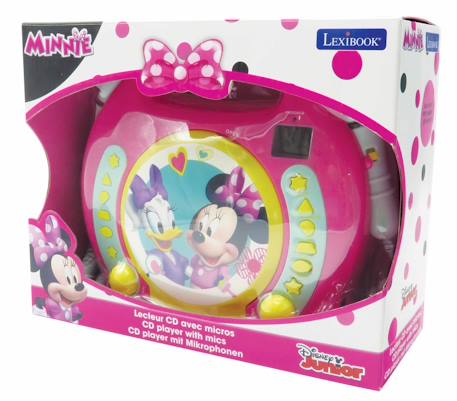 Lecteur cd portable avec 2 microphones disney minnie ROSE 3 - vertbaudet enfant 
