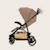Poussette tout-terrain emma one 6-48 mois avec grandes roues et pliage rapide Beige sand+Green forest+Grey stone 6 - vertbaudet enfant 
