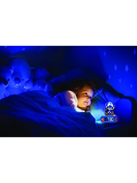 Réveil avec veilleuse captain america en 3d BLEU 5 - vertbaudet enfant 