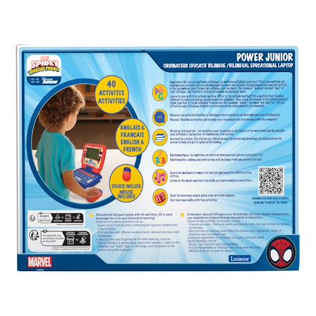 Mon premier ordinateur éducatif bilingue spidey (en/fr) ROUGE 6 - vertbaudet enfant 