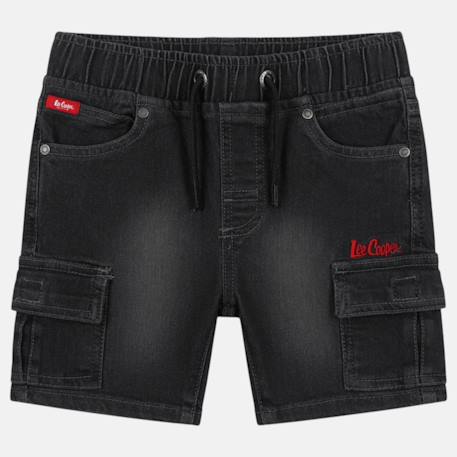 Bermuda taille élastique garçon Bleu+Gris 9 - vertbaudet enfant 