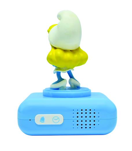 Réveil - veilleuse Schtroumpfette avec effets sonores, écran LCD rétro-éclairé BLEU 5 - vertbaudet enfant 