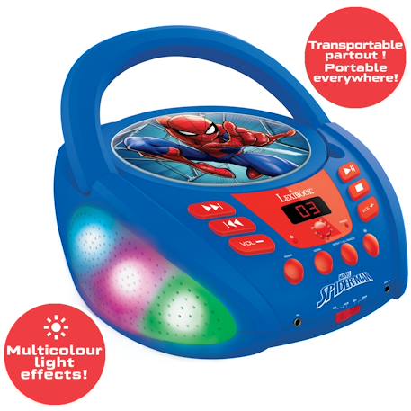 Lecteur cd bluetooth spider-man BLEU 3 - vertbaudet enfant 
