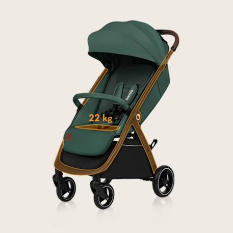 Poussette compacte ingrid légère et pliable jusqu’à 22 kg avec amortissement Beige sand+Black onyx+Green emerald+Grey stone+Pink mauve 14 - vertbaudet enfant 