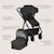Poussette trio lionelo bianka - jusqu'à 22kg - pack poussette, nacelle, siège auto et accessoires Beige sand+Beige taupe+Black onyx+Grey stone 14 - vertbaudet enfant 