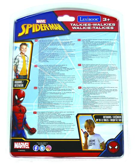 Talkie-walkies spiderman portée 2km- Clip ceinture, à piles BLEU 5 - vertbaudet enfant 