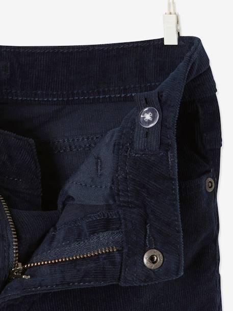 Pantalon slim velours garçon bordeaux+CAMEL+encre 20 - vertbaudet enfant 