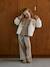 Pantalon large fille anthracite+beige 5 - vertbaudet enfant 