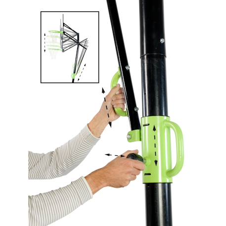 Panneau de basket portable réglable pour jardin enfant Vert/noir 5 - vertbaudet enfant 