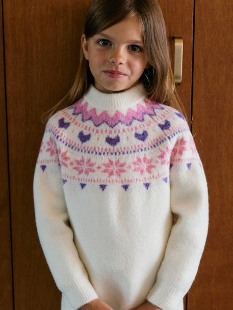 Robe fille manches longues écru 5 - vertbaudet enfant 