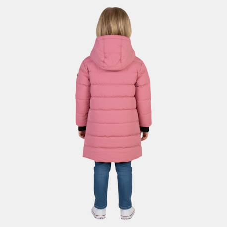 Doudoune longue fille Blanc+Marine+Noir+Rose 21 - vertbaudet enfant 