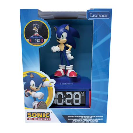 Réveil avec veilleuse sonic 3d BLEU 3 - vertbaudet enfant 