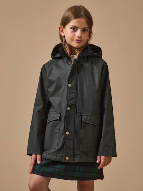 Blouson matelassé col montant fille Marine 1 - vertbaudet enfant 
