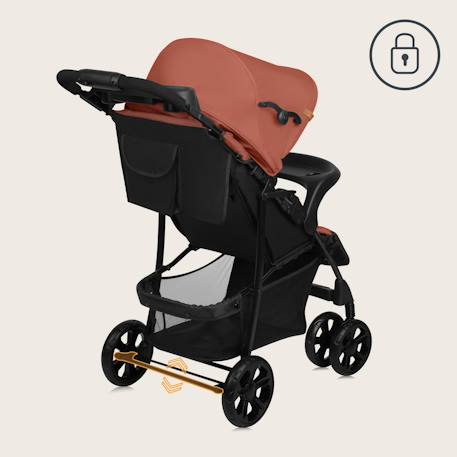Poussette tout-terrain emma 6-36 mois avec sac et pliage rapide Coral pink+Green emerald+Grey dove+Pink scandi+Stone 4 - vertbaudet enfant 