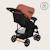 Poussette tout-terrain emma 6-36 mois avec sac et pliage rapide Coral pink+Green emerald+Grey dove+Pink scandi+Stone 4 - vertbaudet enfant 