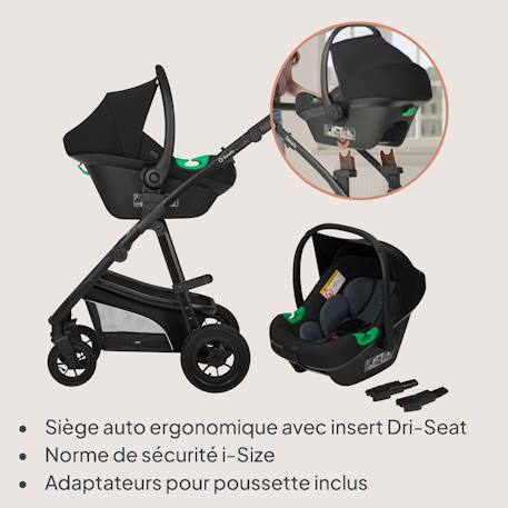 Poussette trio lionelo bianka - jusqu'à 22kg - pack poussette, nacelle, siège auto et accessoires Beige sand+Beige taupe+Black onyx+Grey stone 22 - vertbaudet enfant 