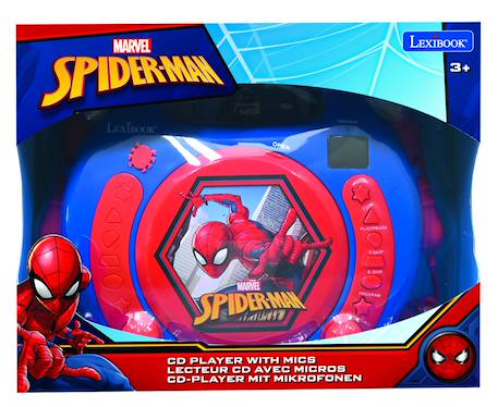 Lecteur cd portable avec 2 microphones spiderman BLEU 4 - vertbaudet enfant 