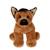 Peluche - peluche floppipup berger allemand - 22 cm Noir 2 - vertbaudet enfant 