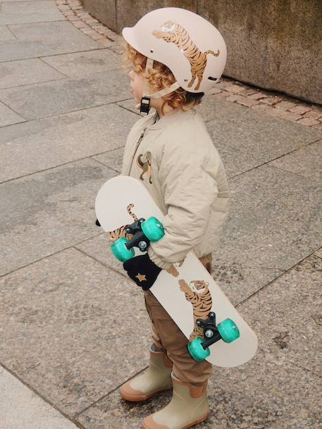 Casque de vélo imprimé beige 4 - vertbaudet enfant 