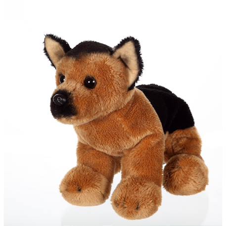 Peluche - peluche floppipup berger allemand - 22 cm Noir 3 - vertbaudet enfant 