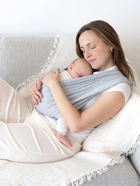 Porte-bébé duo - confort & maintien Beige clair chiné+Kaki+Mix grey+Moka+Nearly+Piuma ecru 15 - vertbaudet enfant 