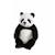 Peluche - peluche panda - 24 cm Noir 1 - vertbaudet enfant 