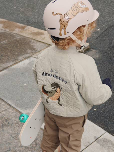 Casque de vélo imprimé beige 6 - vertbaudet enfant 