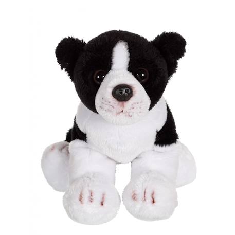 Peluche - peluche floppipup border collie - 22 cm Noir 1 - vertbaudet enfant 