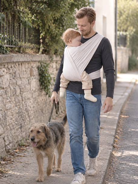 Porte-bébé duo - confort & maintien Beige clair chiné+Kaki+Mix grey+Moka+Nearly+Piuma ecru 4 - vertbaudet enfant 
