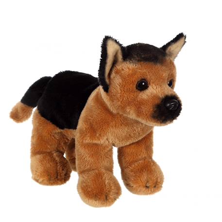 Peluche - peluche floppipup berger allemand - 22 cm Noir 1 - vertbaudet enfant 