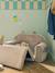 Canapé chauffeuse ours velours beige+rose 2 - vertbaudet enfant 