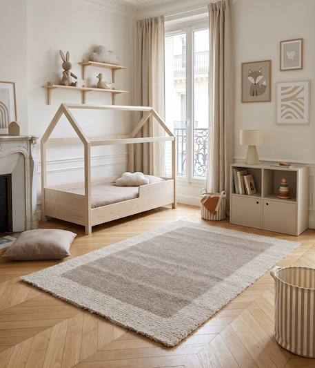 Tapis design doux et épais turenne Beige sable+Brun naturel 2 - vertbaudet enfant 