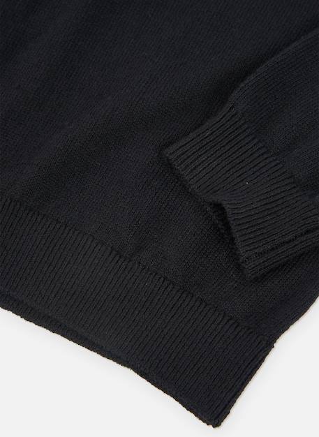 Pull garçon avec zip Noir 4 - vertbaudet enfant 