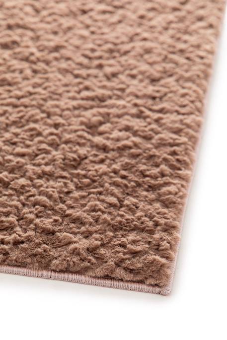 Tapis uni ultra doux contemporain plain Blanc pur+Brun naturel 11 - vertbaudet enfant 