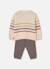 Ensemble bébé garçon maille à rayures Blanc 4 - vertbaudet enfant 