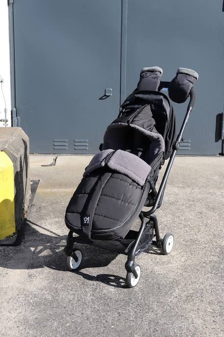 Chancelière pour poussette Mila anthracite+gris clair chiné+marine+noir 13 - vertbaudet enfant 