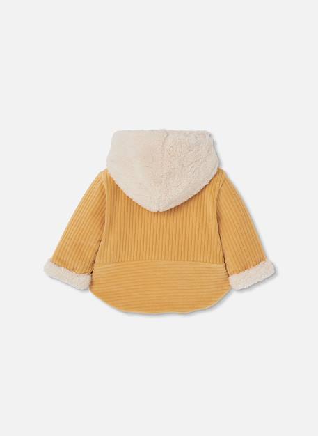 Veste bébé en maille avec capuche Jaune 3 - vertbaudet enfant 
