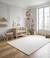 Tapis uni ultra doux contemporain plain Blanc pur+Brun naturel 2 - vertbaudet enfant 