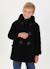 Duffle-coat garçon drap avec patch éclair Noir 1 - vertbaudet enfant 