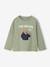 T-shirt manches longues garçon blanc+vert sauge 7 - vertbaudet enfant 