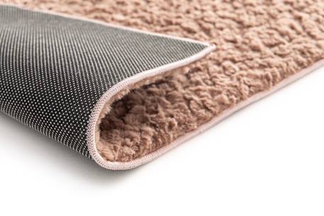 Tapis uni ultra doux contemporain plain Blanc pur+Brun naturel 9 - vertbaudet enfant 