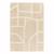 Tapis doux à relief en polyester recyclé murmure Beige sable+Blanc pur 1 - vertbaudet enfant 